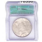 1925 Silver Peace Dollar ICG MS65