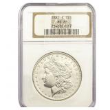 1881 Morgan Silver Dollar NGC MS65