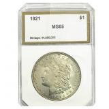 1921 Morgan Silver Dollar PCI MS65