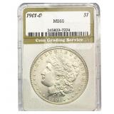 1901-O Morgan Silver Dollar CGS MS65