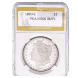 1880-S Morgan Silver Dollar PGA MS66 DMPL
