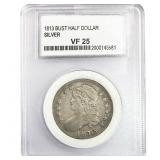 1813 Capped Bust Half Dollar PC VF25