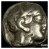 Attica Athens 393-294 AD Silver Tetradrachm NEARL