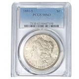 1881-S Morgan Silver Dollar PCGS MS63