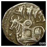 700-1000 AD India Rajput SIlver Jital NEARLY UNCIR