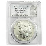 2023 Silver Peace Dollar PCGS MS70
