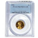 1956 Wheat Cent PCGS PR67 RD CAM