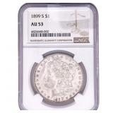 1899-S Morgan Silver Dollar NGC AU53