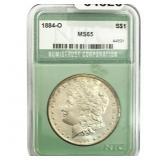 1884-O Morgan Silver Dollar NTC MS65