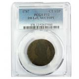 1787 Liberty Cap Half Cent PCGS F12