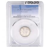 1916-S Mercury Silver Dime PCGS MS63 FB