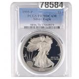 1995-P Silver Eagle PCGS PR70 DCAM