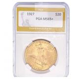 1927 $20 Gold Double Eagle PGA MS65+