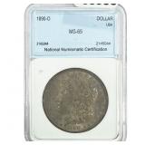 1890-O Morgan Silver Dollar NNC MS65