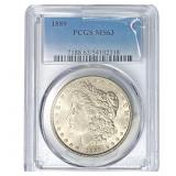 1889 Morgan Silver Dollar PCGS MS63