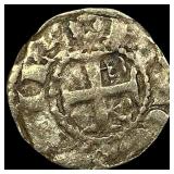 1100s Crusades France Anjou SIlver Denier NEARLY U