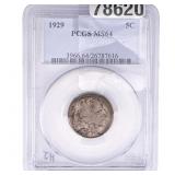 1929 Buffalo Nickel PCGS MS64