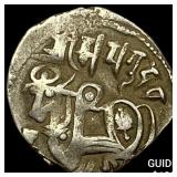 700-1000 AD India Rajput SIlver Jital NEARLY UNCIR