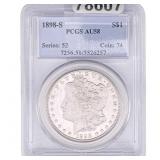 1898-S Morgan Silver Dollar PCGS AU58