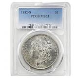 1882-S Morgan Silver Dollar PCGS MS63