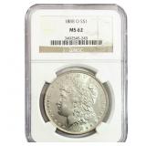 1888-O Morgan Silver Dollar NGC MS62