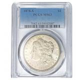 1878-S Morgan Silver Dollar PCGS MS63