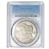 1882-S Morgan Silver Dollar PCGS MS63