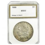 1889 Morgan Silver Dollar PCI MS65
