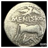 260-167/98 BC Illyria Silver Drachm NEARLY UNCIRCU