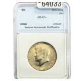 1965 Kennedy Half Dollar NNC MS67+
