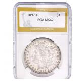 1897-O Morgan Silver Dollar PGA MS62
