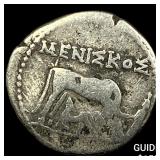 260-167/98 BC Illyria Silver Drachm NEARLY UNCIRCU