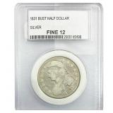 1831 Capped Bust Half Dollar PCC F12