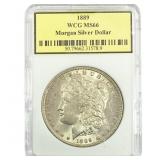 1889 Morgan Silver Dollar WCG MS66