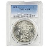 1882-S Morgan Silver Dollar PCGS MS64