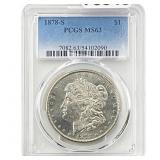 1878-S Morgan Silver Dollar PCGS MS63