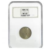 1899 Liberty Victory Nickel NGC MS62