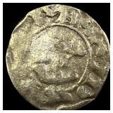 1100s Crusades France Anjou SIlver Denier NEARLY U