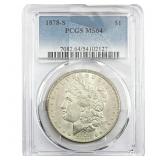 1878-S Morgan Silver Dollar PCGS MS64