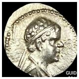 170-145 BC Bactria Eukratides I Silver Obol CHOICE