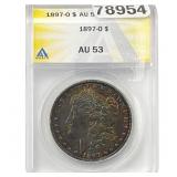 1897-O Morgan Silver Dollar ANACS AU53