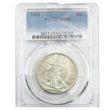 1942 Walking Liberty Half Dollar PCGS MS65