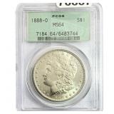 1888-O Morgan Silver Dollar PCGS MS64
