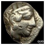 Attica Athens 393-294 AD Silver Tetradrachm NEARL