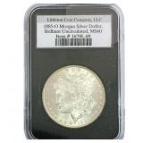 1885-O Morgan Silver Dollar LCC BU MS60