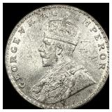 1919 British-India SIlver Rupee UNCIRCULATED