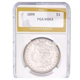 1899 Morgan Silver Dollar PGA MS63