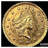 1853 Republic of Camala Gold 1 Taller .033 AGW CLO