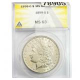 1898-O Morgan Silver Dollar ANACS MS63