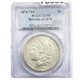 1878 7TF Rev 78 Morgan Silver Dollar PCGS AU58